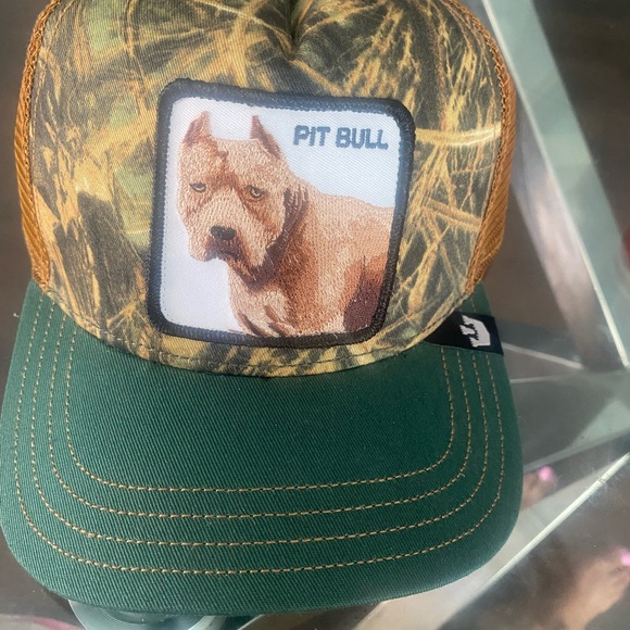 Goorin Bros Camouflage and Green Pit Bull Dog Hat - Picture 1 of 2